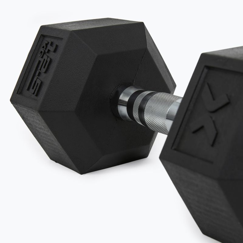 XTREXO Hex gummierte Kurzhantel 12,5 kg 8