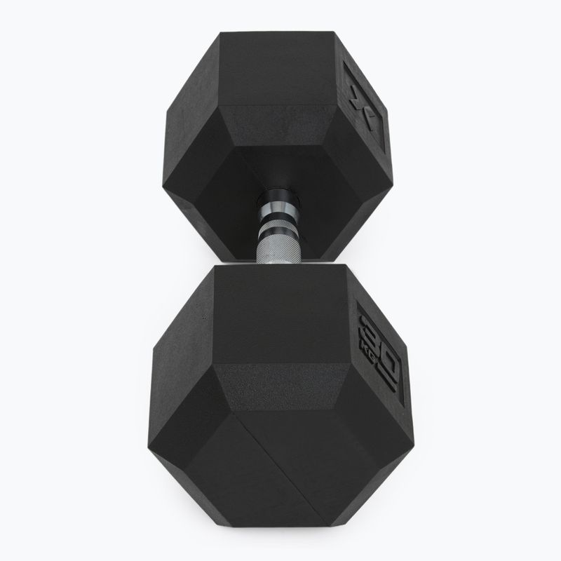 XTREXO Hex 30 kg gummierte Kurzhanteln 6