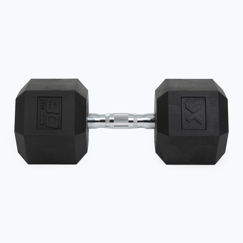 XTREXO Hex 30 kg gummierte Kurzhanteln 7