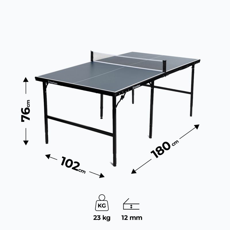 OneTeam Kinder-Tischtennisplatte OT-MTI-02 blau 2