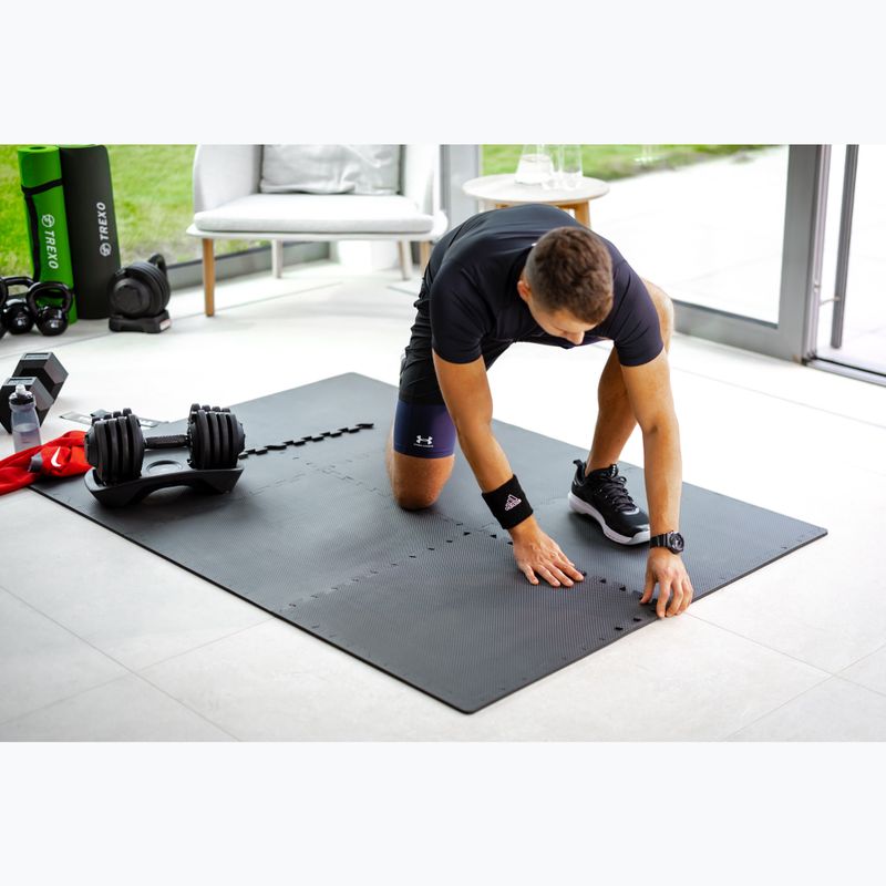 XTREXO Schutzmatte Puzzle 6 Teile schwarz 6