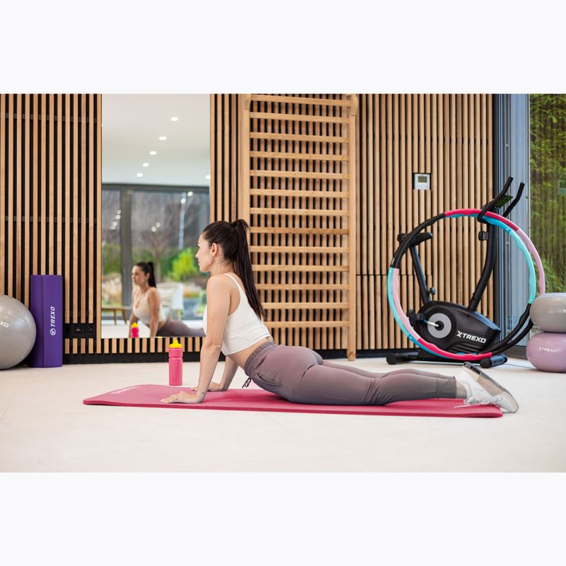 Trainingsmatte XTREXO NBR 15 mm mit Gurt Rosa 5