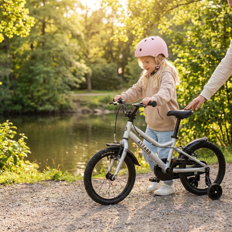 Kinderfahrrad ATTABO KNACK 16" silber 3
