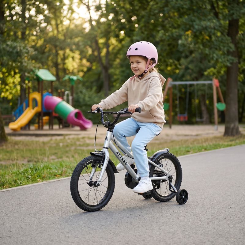Kinderfahrrad ATTABO KNACK 16" silber 6