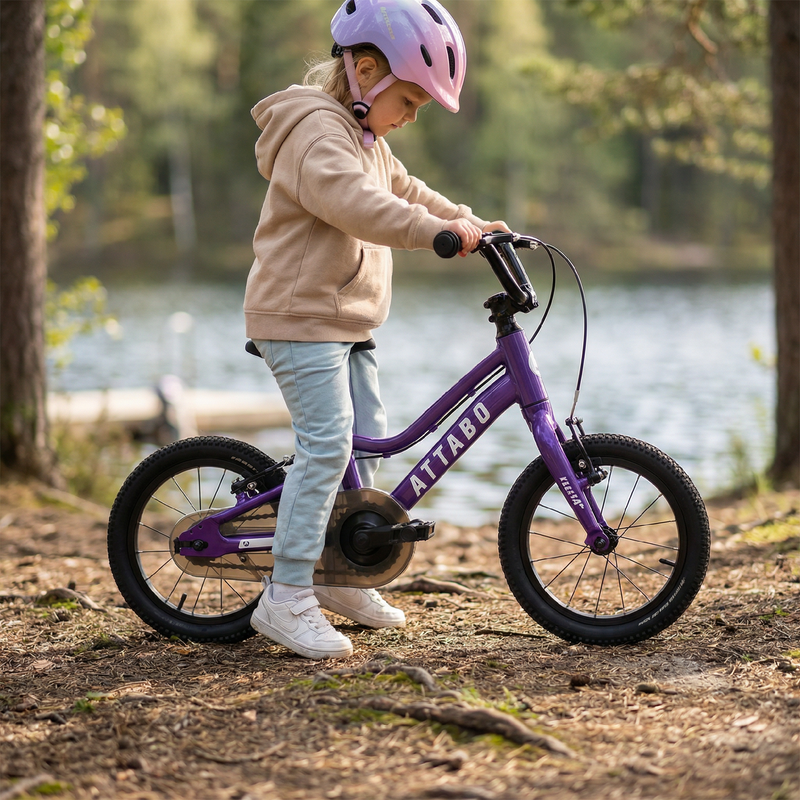 Kinderfahrrad ATTABO EASE 14" lila 4