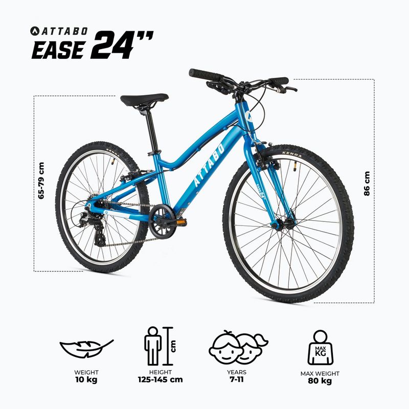 Kinderfahrrad ATTABO EASE 24" blau 2