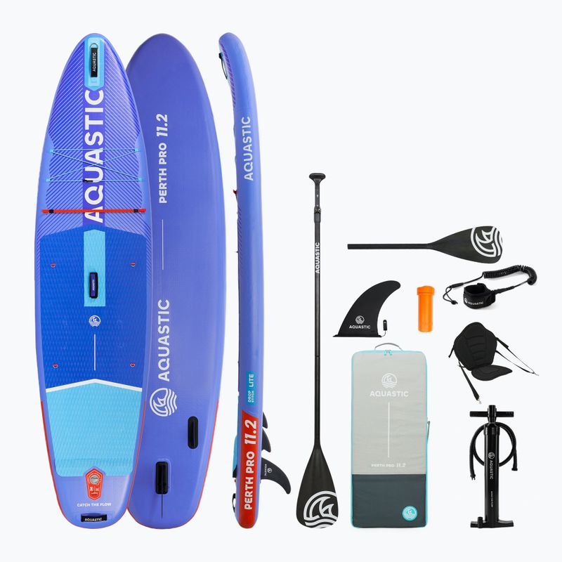 Board SUP AQUASTIC Perth Pro 11'2" Allround blau