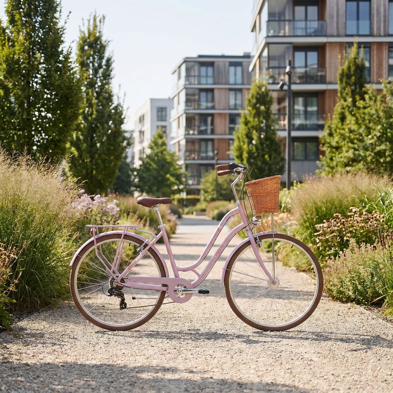 Frauen Stadt Fahrrad ATTABO CITY 28" rosa 17