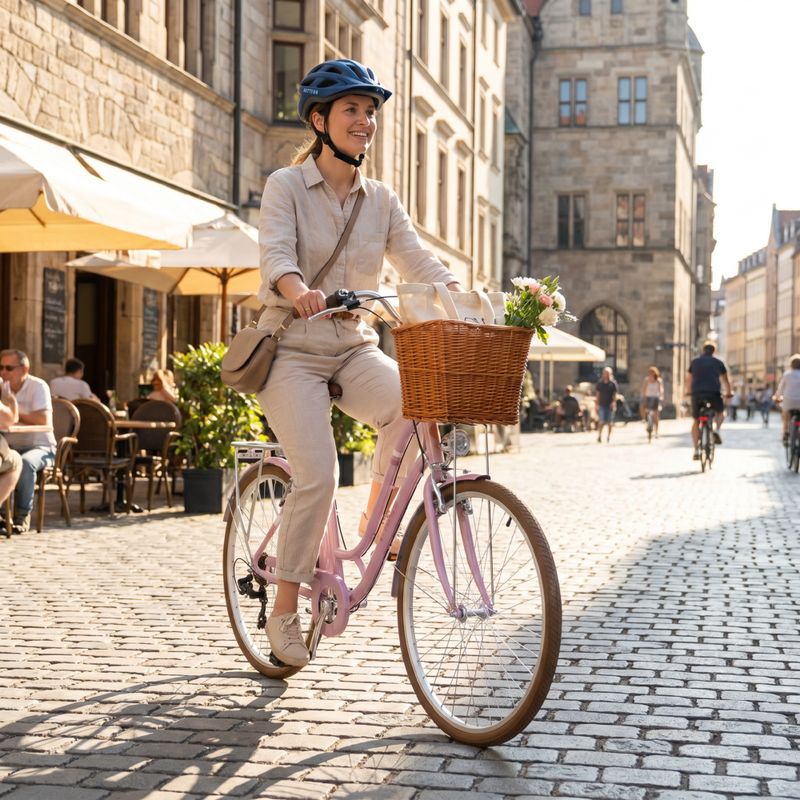 Frauen Stadt Fahrrad ATTABO CITY 28" rosa 19