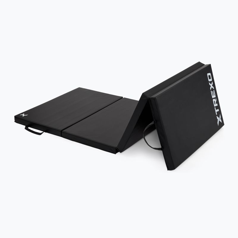 Gymnastikmatte XTREXO faltbar groß Schwarz