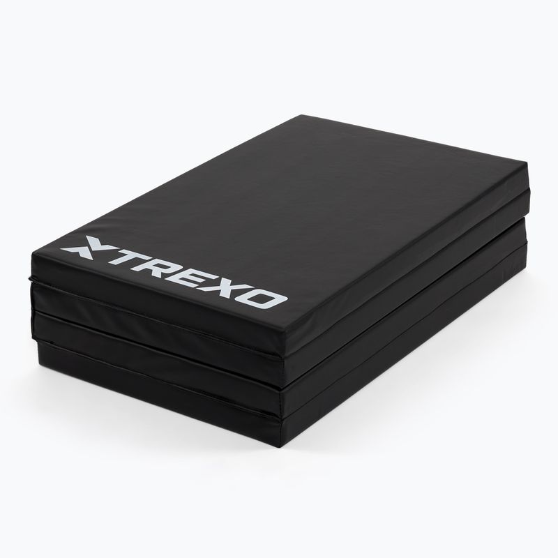 Gymnastikmatte TREXO faltbar groß Schwarz 4
