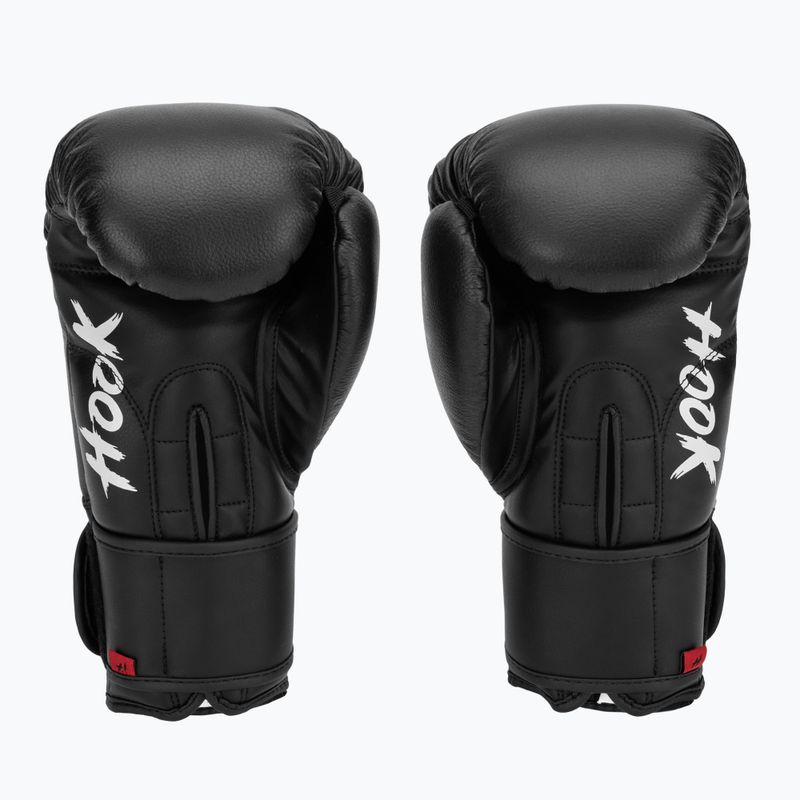 HOOK FIGHTING Ready to Fight Leder Boxhandschuhe schwarz 3