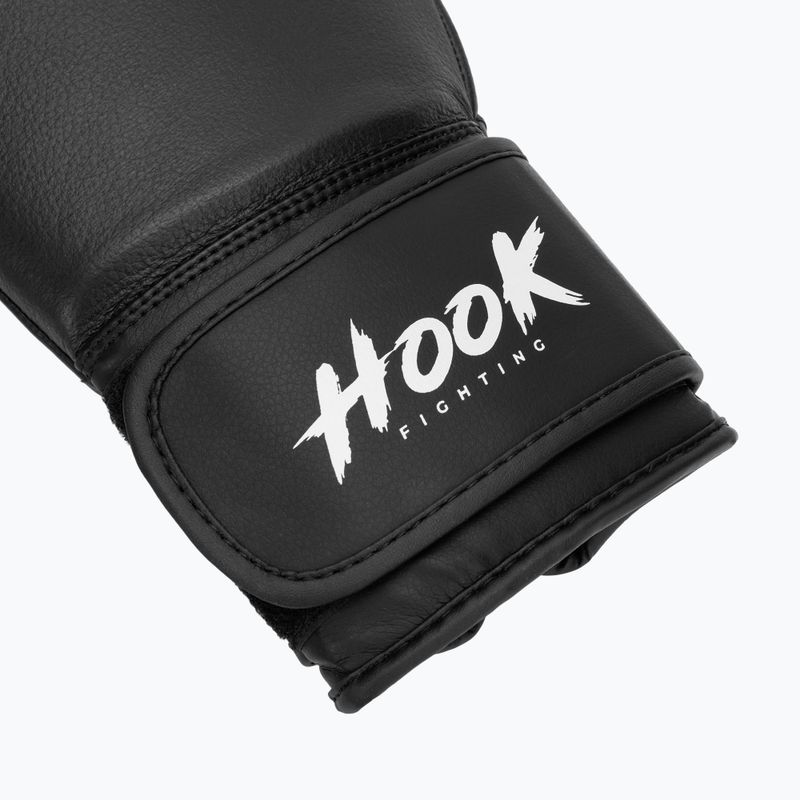 HOOK FIGHTING Ready to Fight Leder Boxhandschuhe schwarz 6