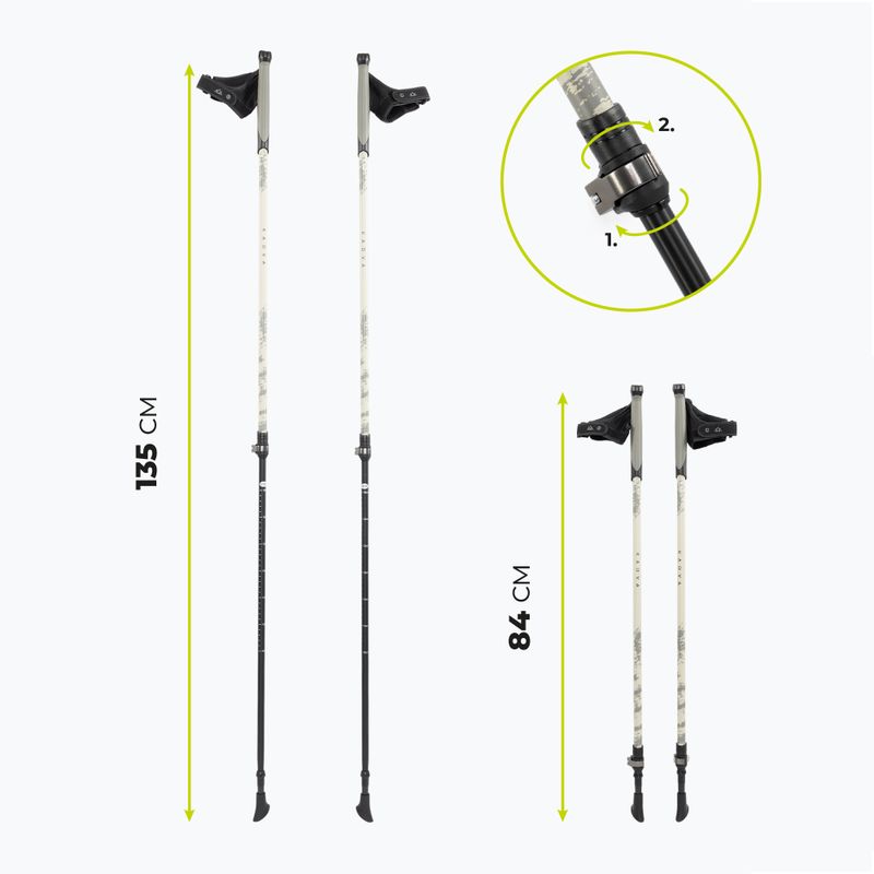 Nordic Walking Stöcke KADVA Halna verstellbar grün 2