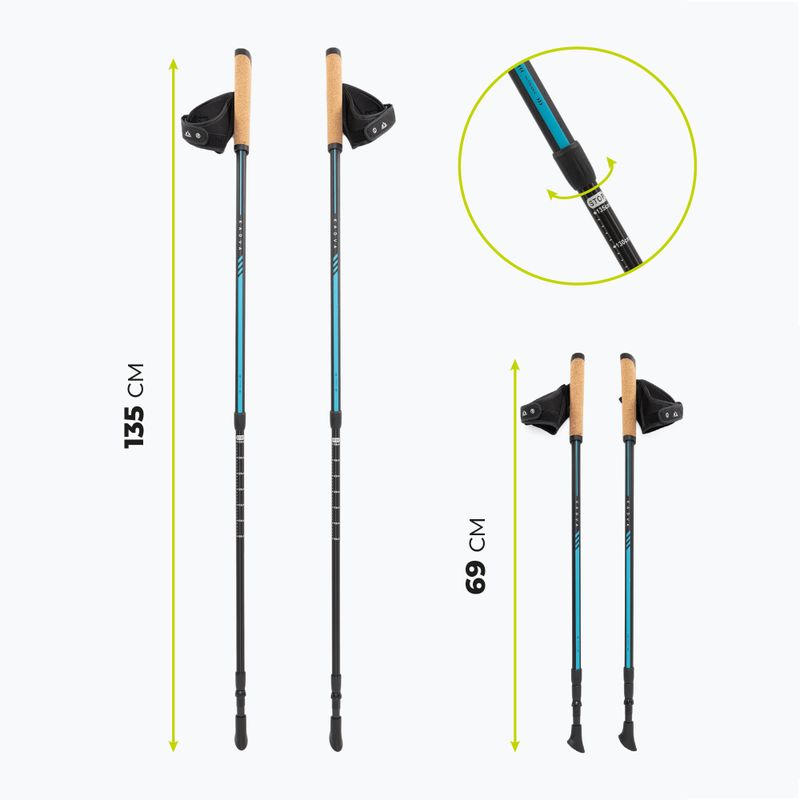 KADVA Luna Nordic Walking Stöcke blau 2