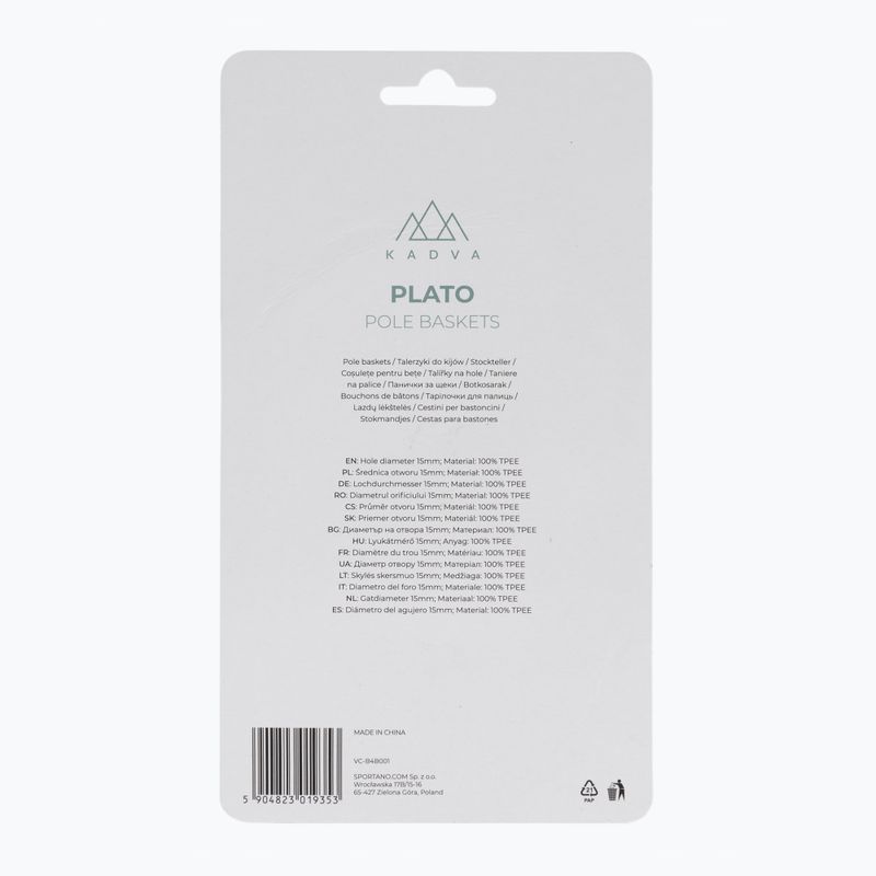 KADVA Plato schwarze Teller für Stöcke 4