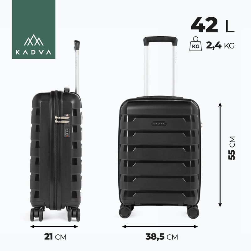 KADVA Cayes Reisekoffer 42 l schwarz 3