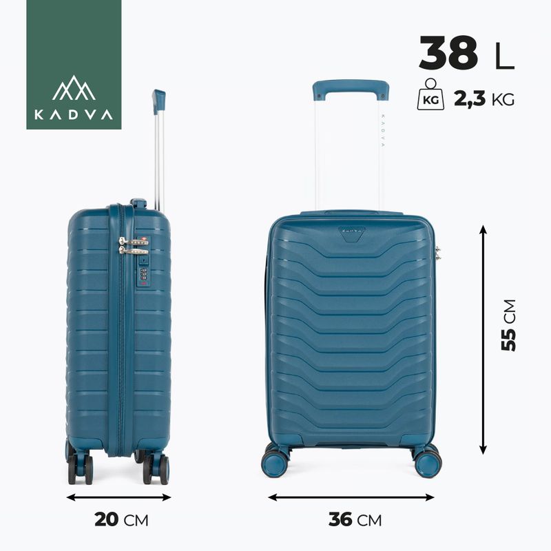 KADVA Sancho Reisekoffer 38 l blau 3