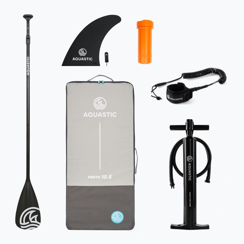 Set Paddleboard SUP aufblasbar AQUASTIC Perth 10'8" all-round blue 15