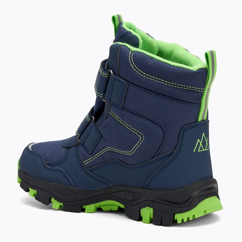 KADVA Kinderschneestiefel Snowey Mid WP navy blau/grün 4