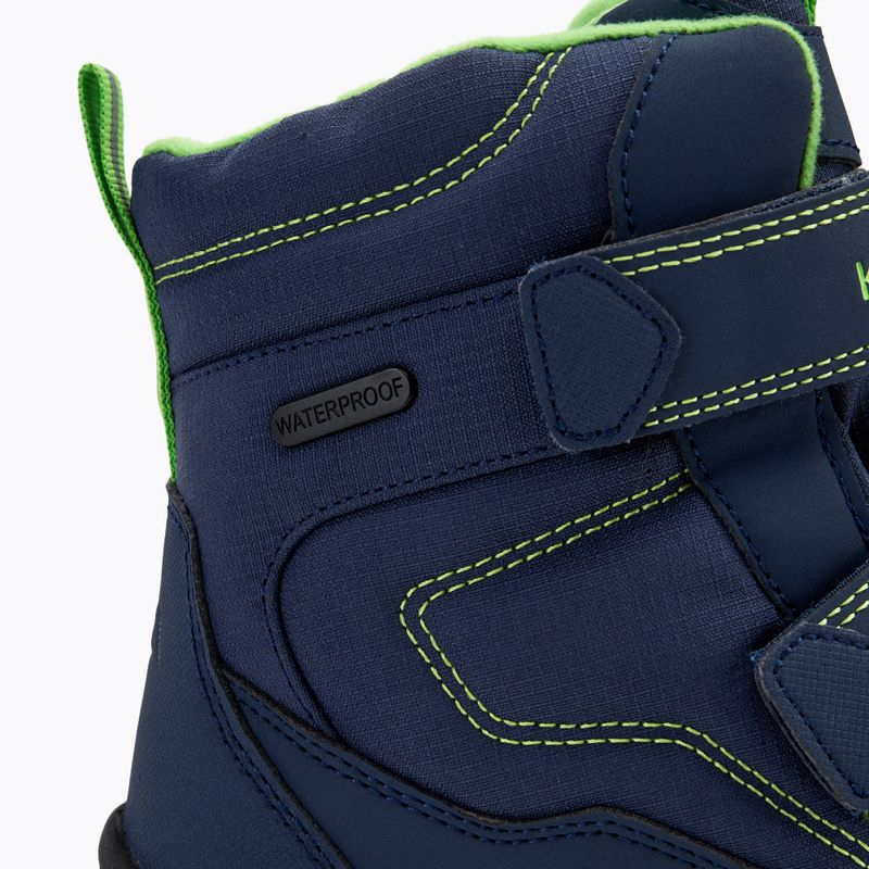 KADVA Kinderschneestiefel Snowey Mid WP navy blau/grün 9