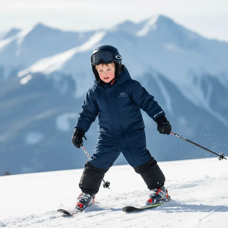 Skioverall Kinder KADVA Kiko Jrb Dunkelblau