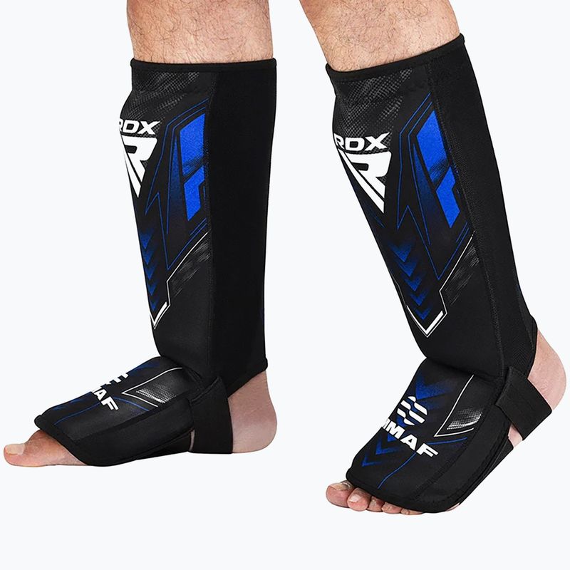 Schienbeinschützer und Spannschutz RDX IMMAF Approved Neoprene Shin Instep blue 6