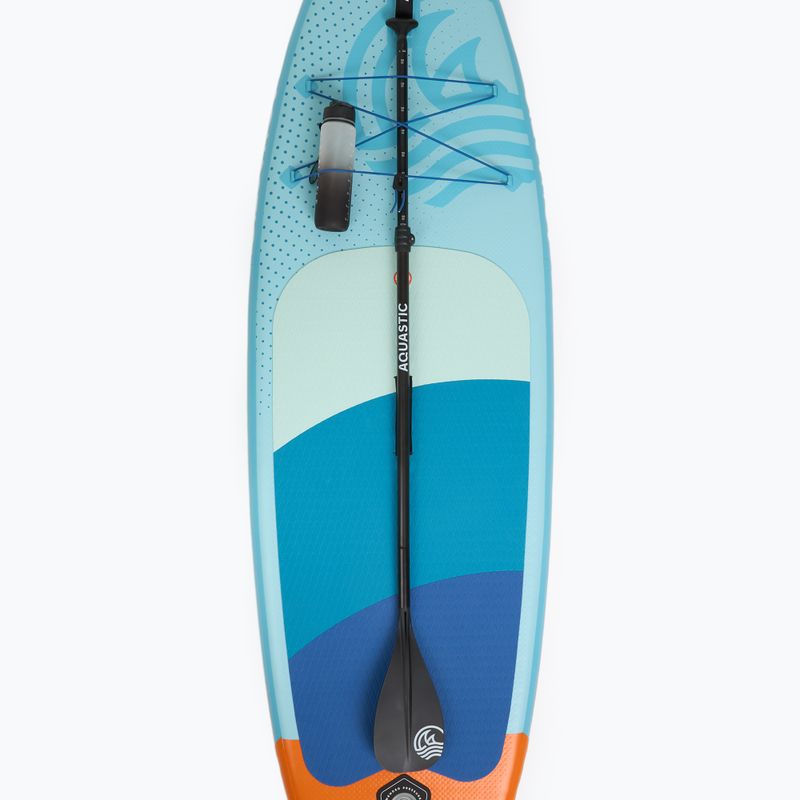Set Paddleboard SUP aufblasbar für Kinder AQUASTIC Perth 8'0" allround blue 10