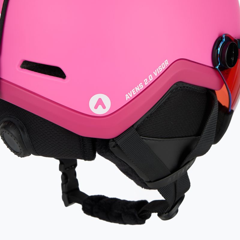 Kinder-Skihelm ATTABO Avens 2.0 Jr Visor pink 9