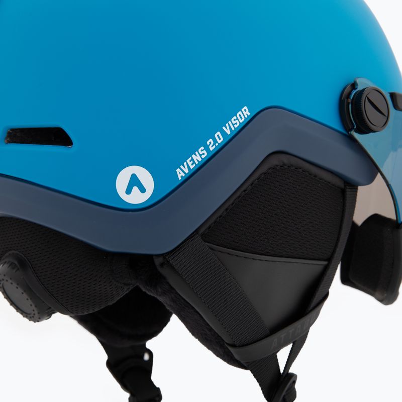 Kinder-Skihelm ATTABO Avens 2.0 Jr Visor blue 9
