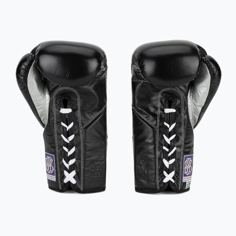 Boxhandschuhe Cleto Reyes Thumb in Cow Leather black/silver 3