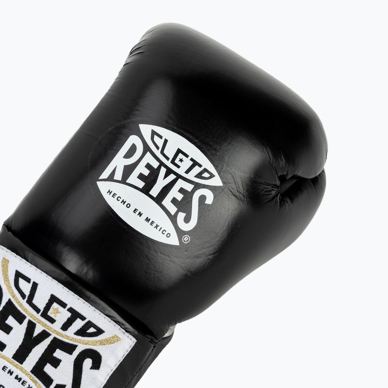 Boxhandschuhe Cleto Reyes Thumb in Cow Leather black/silver 5