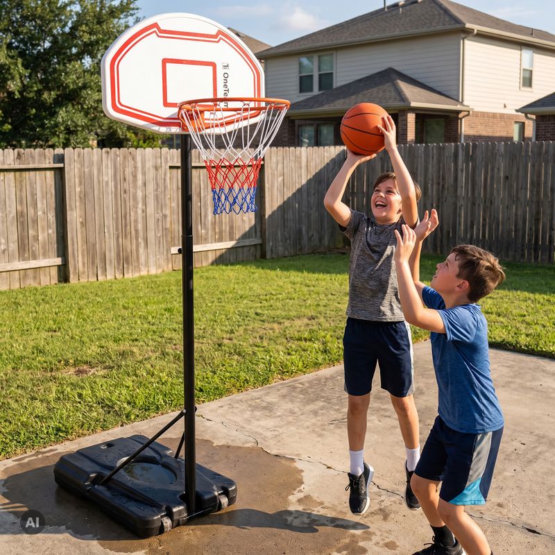 Basketballkorb für Kinder OneTeam K01 with a black ball 4