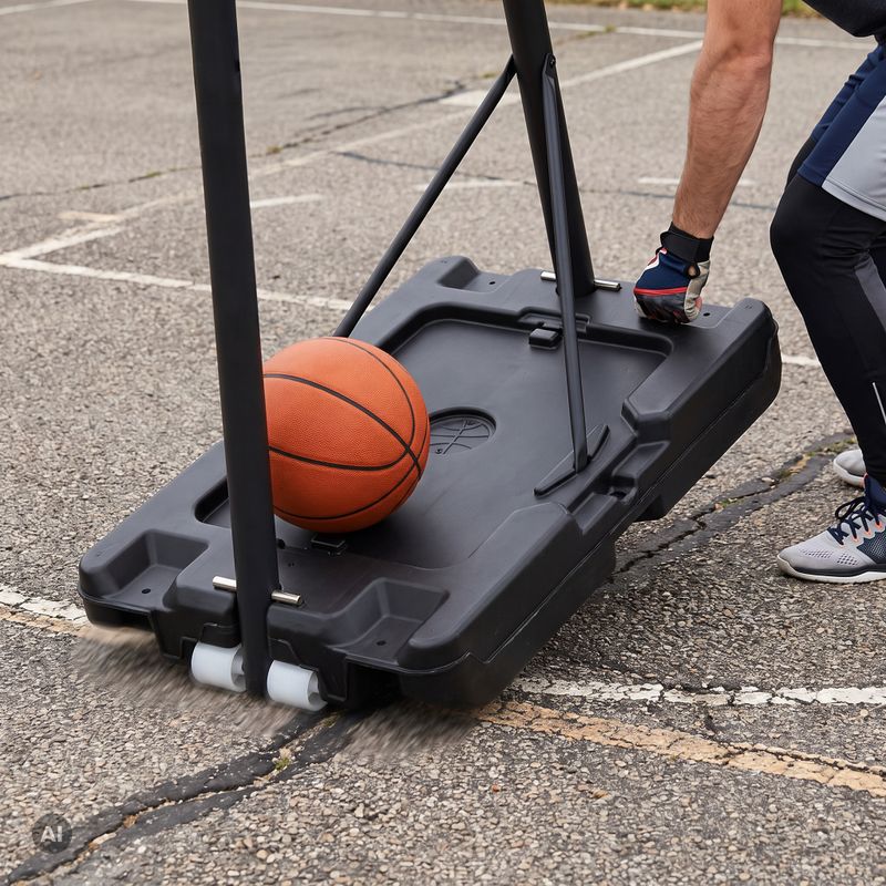 Basketballkorb für Kinder OneTeam K01 with a black ball 5