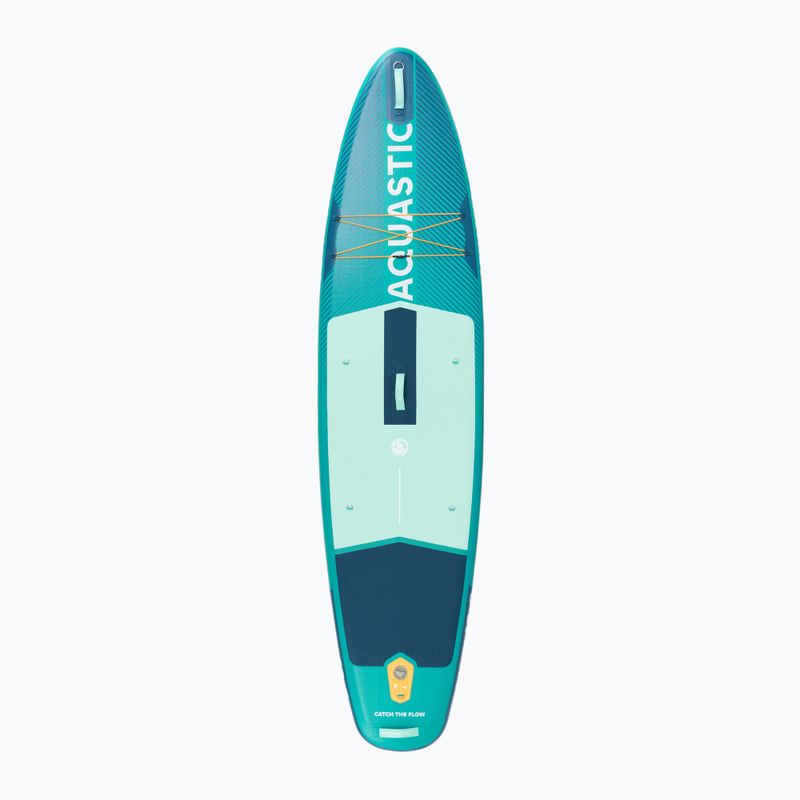 Set Paddleboard SUP aufblasbar AQUASTIC Perth 10'8" allround green 3