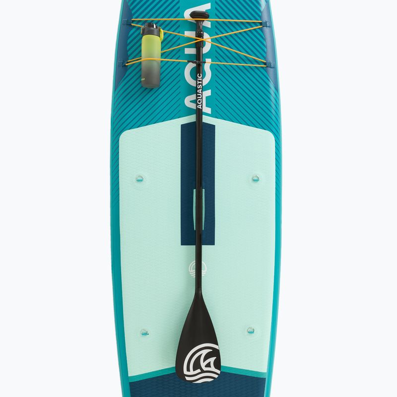 Set Paddleboard SUP aufblasbar AQUASTIC Perth 10'8" allround green 10