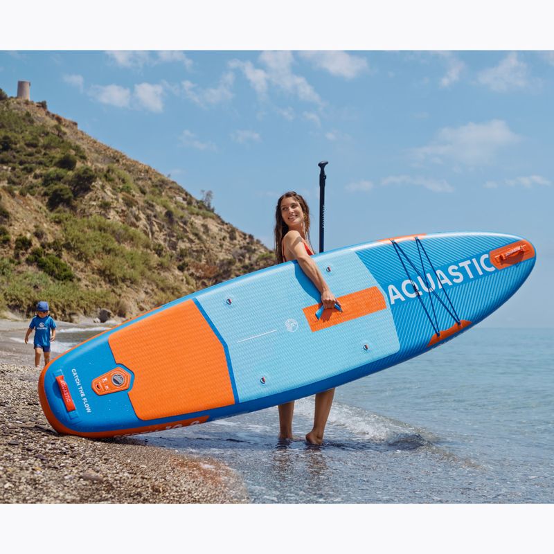 Set Paddleboard SUP aufblasbar AQUASTIC Perth 10'8" all-round blue 21