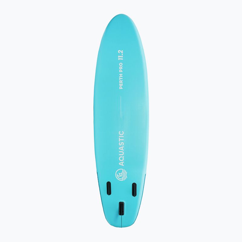 Set Paddleboard SUP aufblasbar AQUASTIC Perth Pro 11'2" all-round green 4