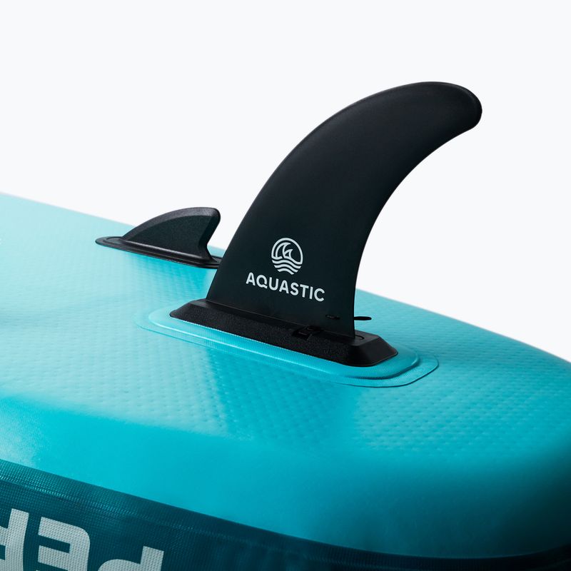 Set Paddleboard SUP aufblasbar AQUASTIC Perth Pro 11'2" all-round green 12