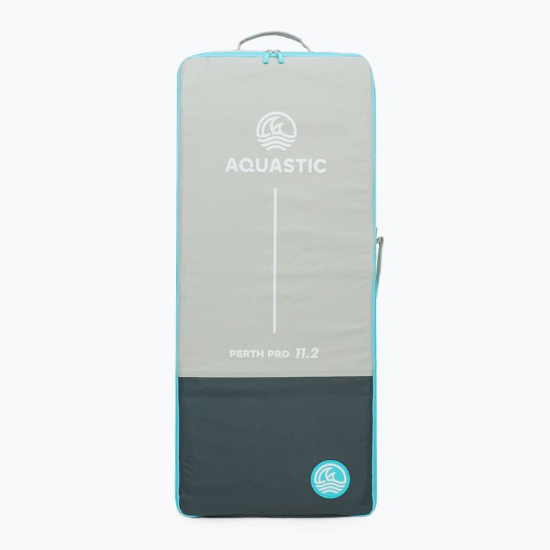 Set Paddleboard SUP aufblasbar AQUASTIC Perth Pro 11'2" all-round green 14