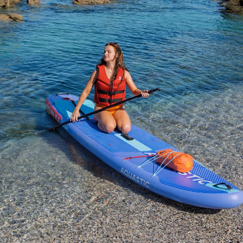 Set Paddleboard SUP aufblasbar AQUASTIC Perth Pro 11'2" all-round blue 22