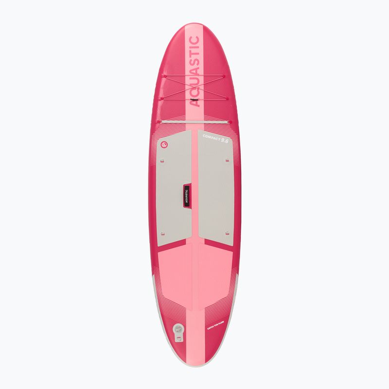Set Paddleboard SUP aufblasbar AQUASTIC Compact 9'6" pink 3