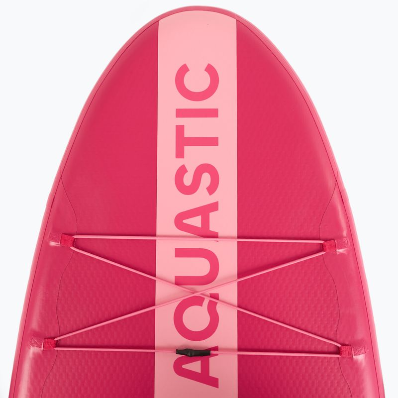 Set Paddleboard SUP aufblasbar AQUASTIC Compact 9'6" pink 6