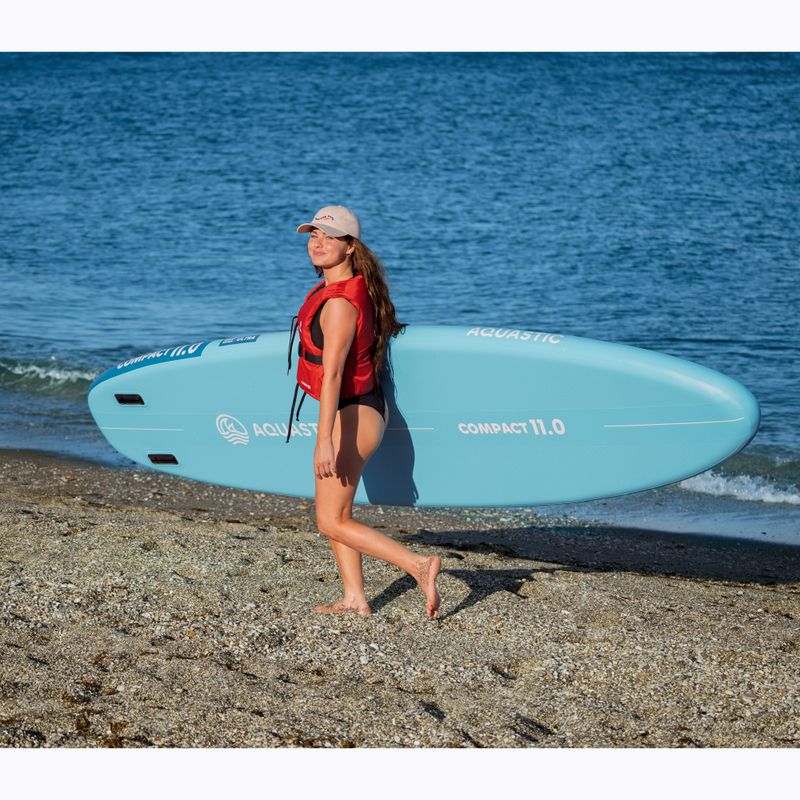 SUP AQUASTIC Kompakt 11'0" Brett blau 20
