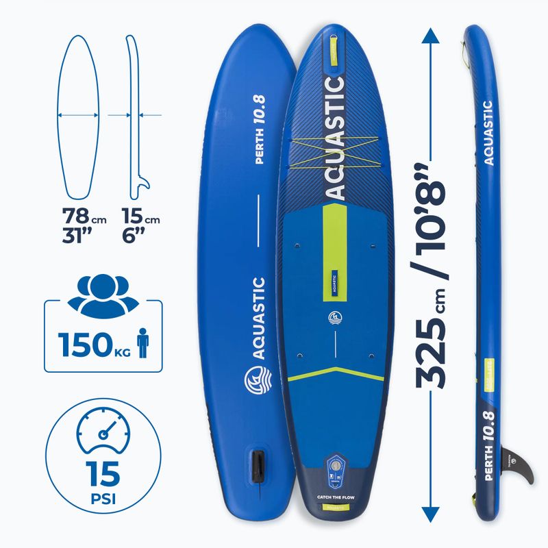 SUP-Board AQUASTIC Perth 10'8" allround ciemny Blau 17