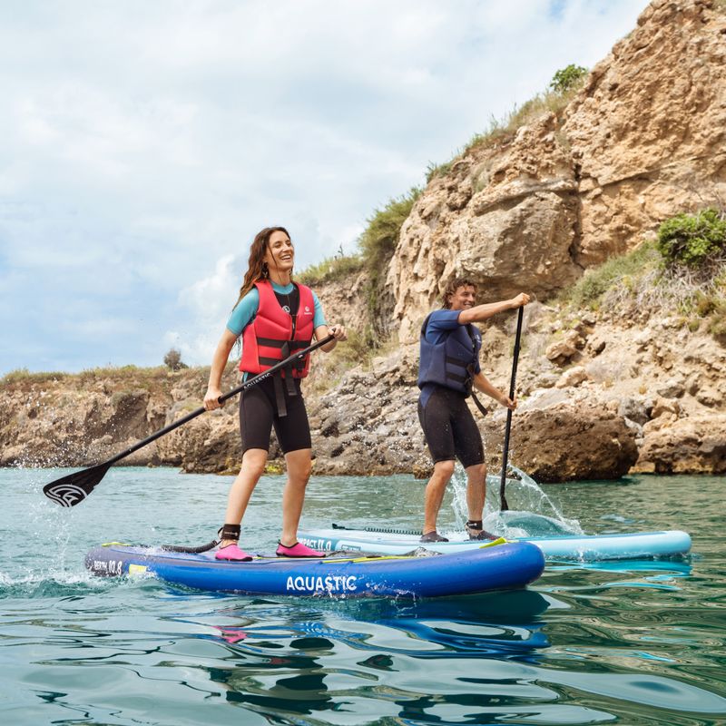 Set Paddleboard SUP aufblasbar AQUASTIC Perth 10'8" allround dark blue 22