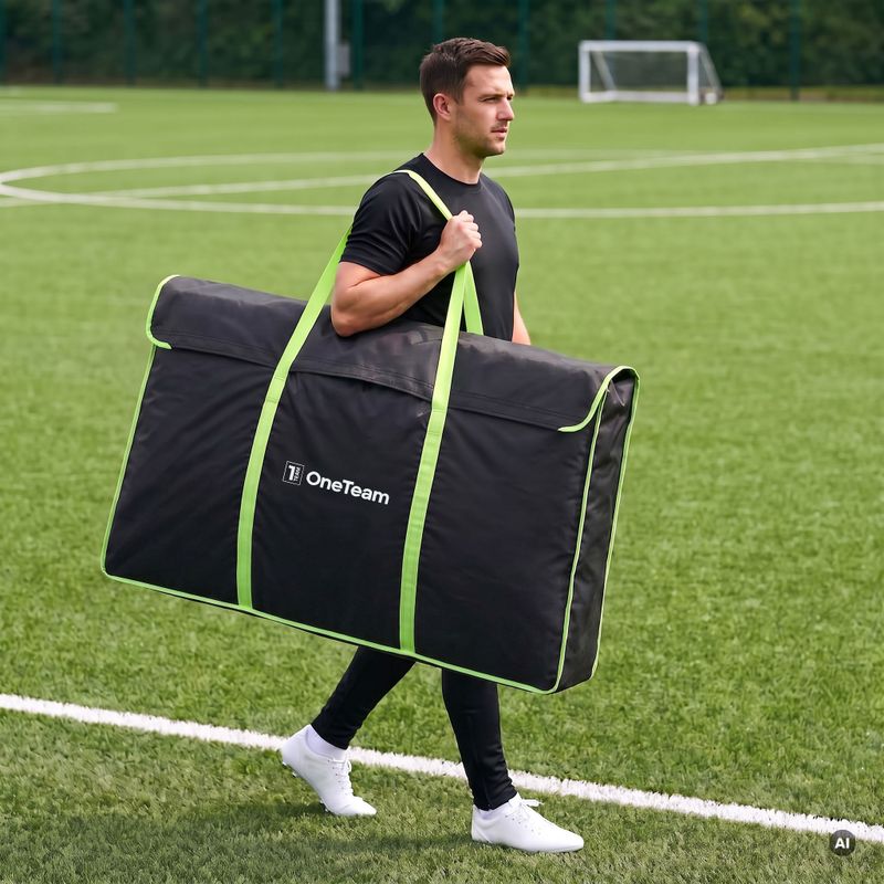 Tragetasche für Tor OneTeam Swiftgoal 150 x 90 cm schwarz/grün 4