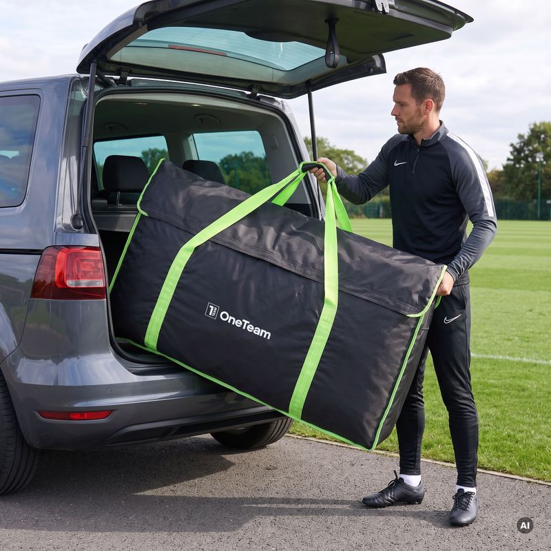 Tragetasche für Tor OneTeam Swiftgoal 180 x 120 cm schwarz/grün 4