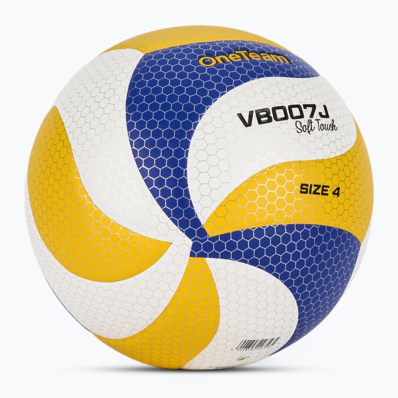 Kinder-Volleyballball OneTeam VB007J yellow/blue/white size 4 2