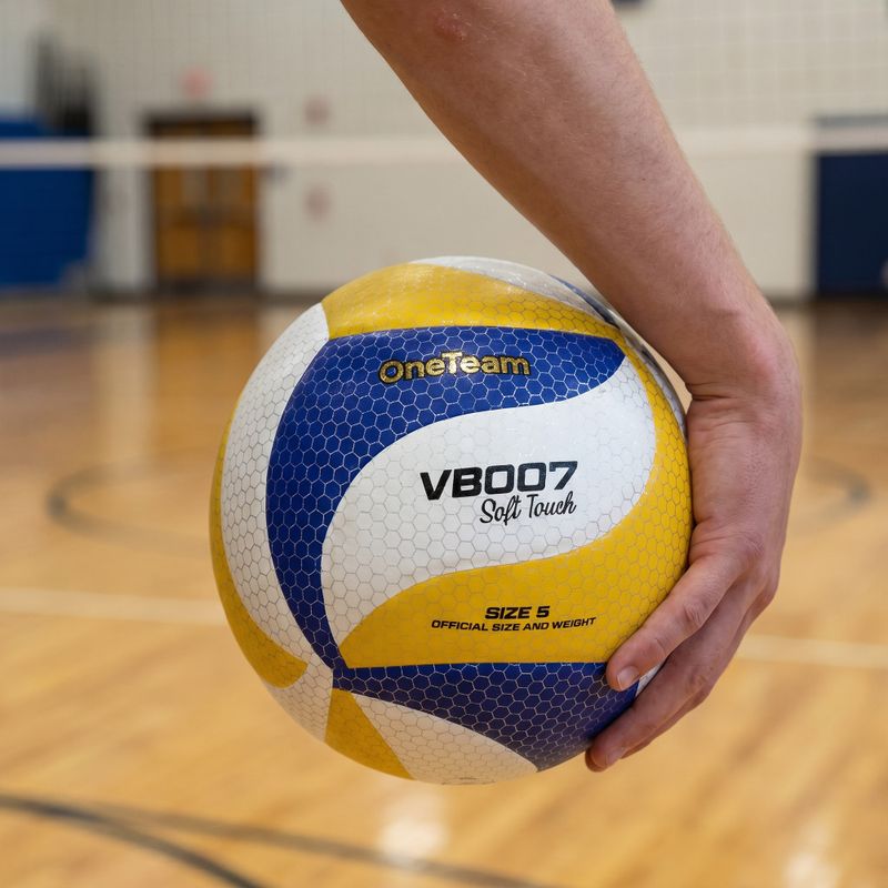 Volleyball OneTeam VB007 yellow/blue/white size 5 4